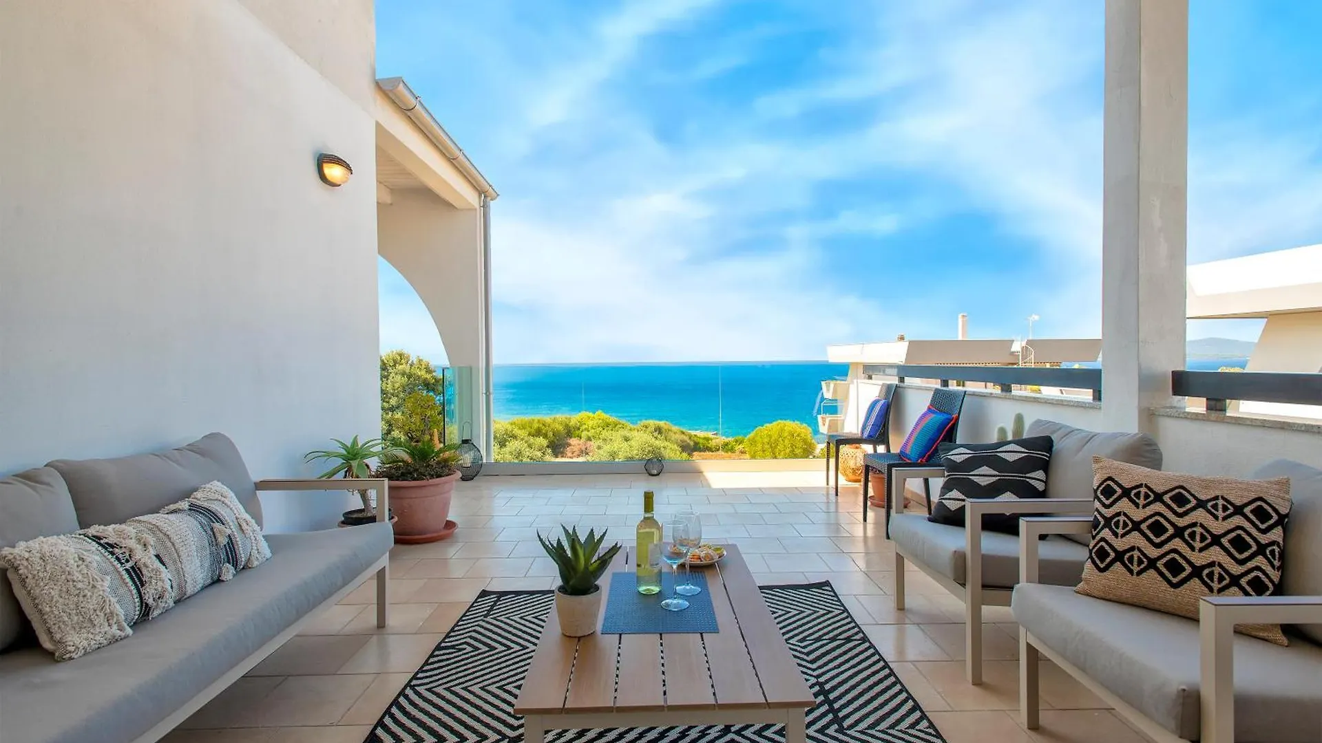 アパート Alghero Appartamento Nereidi Sul Mare Attico Con Incredibile Vista E Verande Per 8 Persone