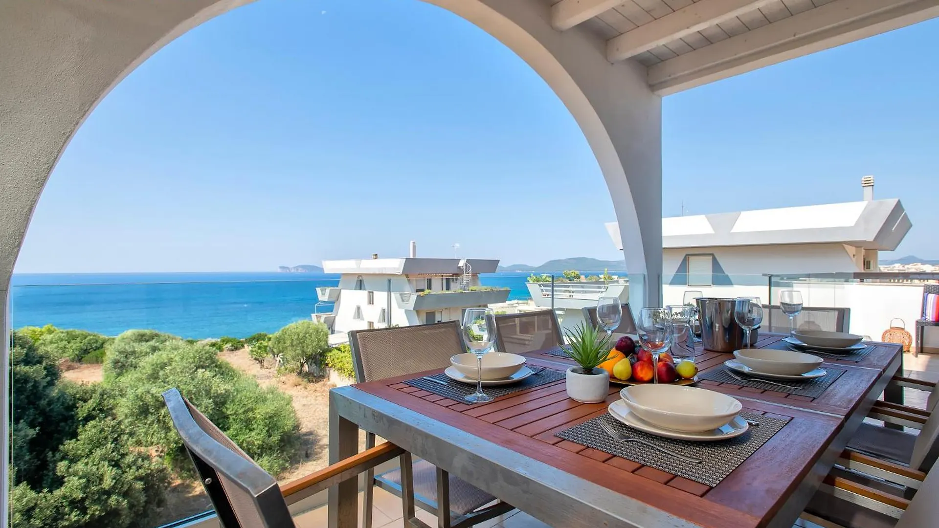 Alghero Appartamento Nereidi Sul Mare Attico Con Incredibile Vista E Verande Per 8 Persone