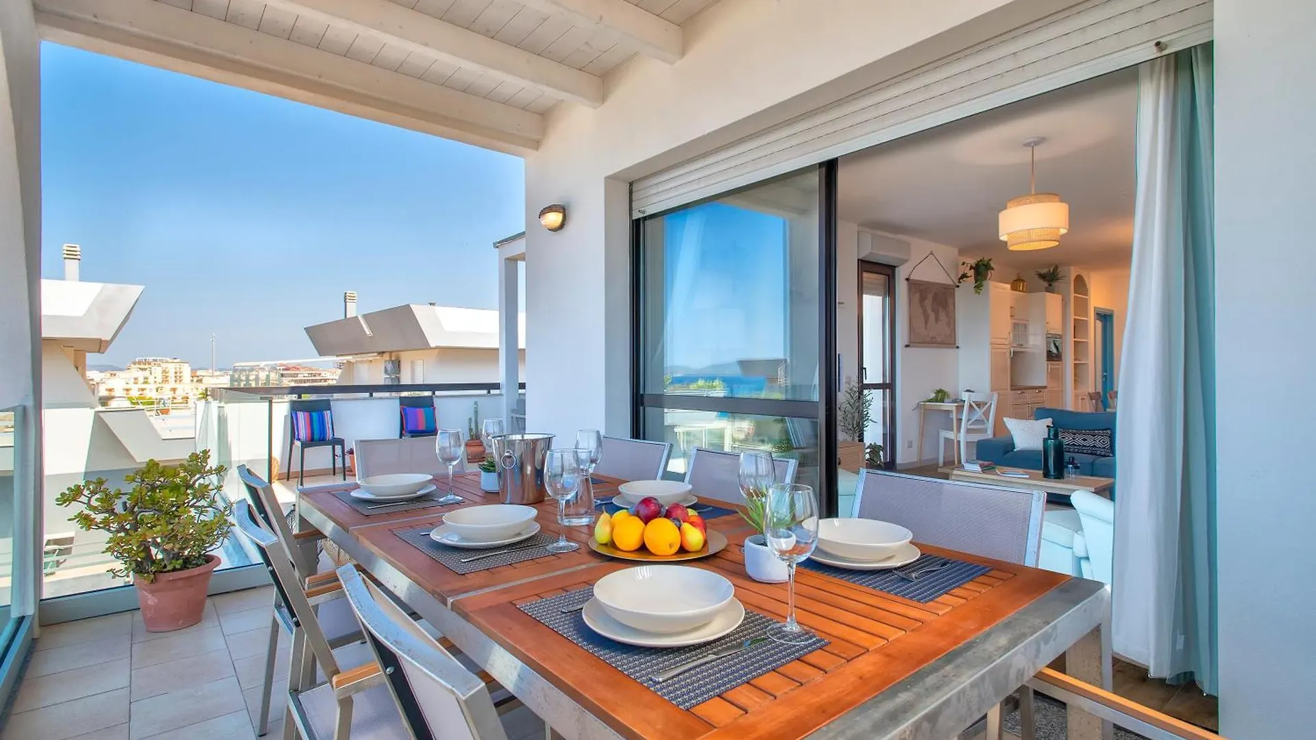 Alghero Appartamento Nereidi Sul Mare Attico Con Incredibile Vista E Verande Per 8 Persone アパート